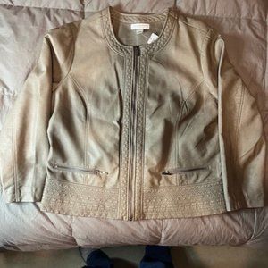 Christopher & Banks Women's Petite P/XL Dirty Grey Jacket with Tag.